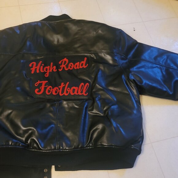 Birdie Varsity/Letterman Wool and Faux Leather (HIGH ROAD FOOTBALL) Jacket - Picture 16 of 16